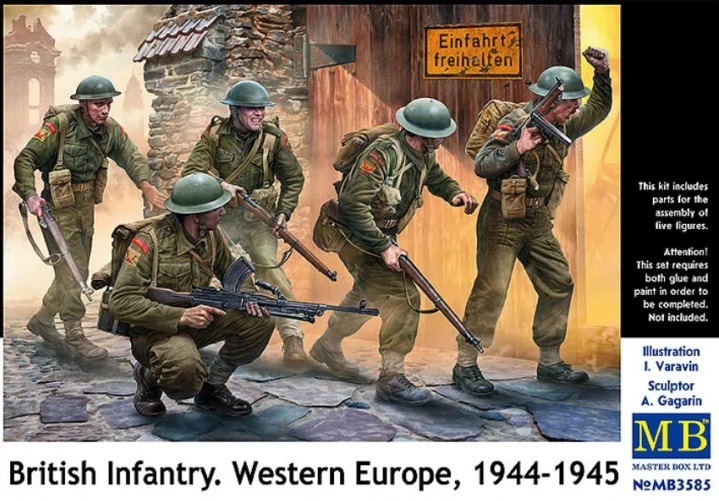 Master Box 1/35 Figür British Infantry West Europe 1944-45
