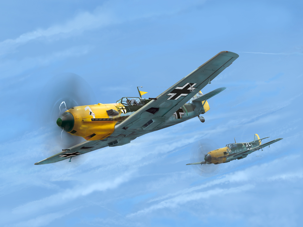 Wingsy Kits 1/48 Ölçek D5-10 German WWII Fighter MESSERSCHMITT Bf 109 E-4