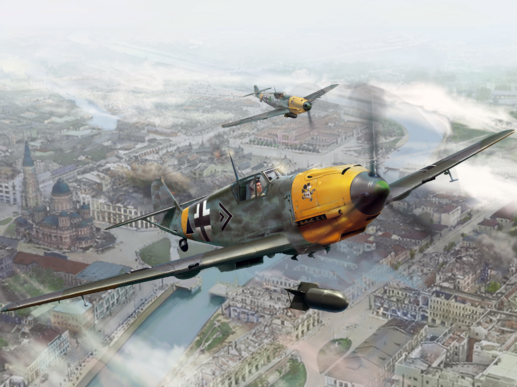 Wingsy Kits 1/48 Ölçek D5-11 German WWII Fighter MESSERSCHMITT Bf 109 E-7