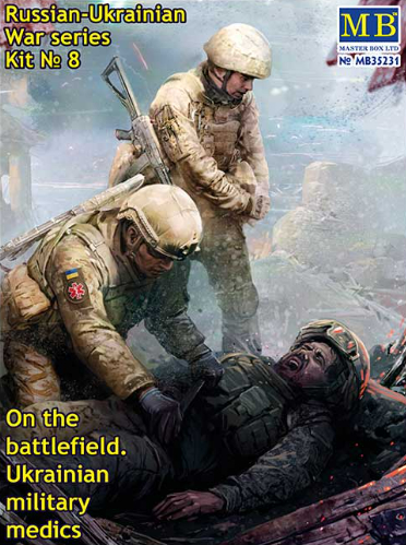 MASTERBOX 1/35 Figür Russian-Ukrainian War Series - On The Battlefield, Ukrainian Military Medics (Kit No. 8)