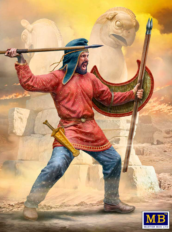 MASTERBOX 1/32 Figür Greco-Persian War Series - Persian Lightly Armed Warrior Takabara (Kit No. 8)