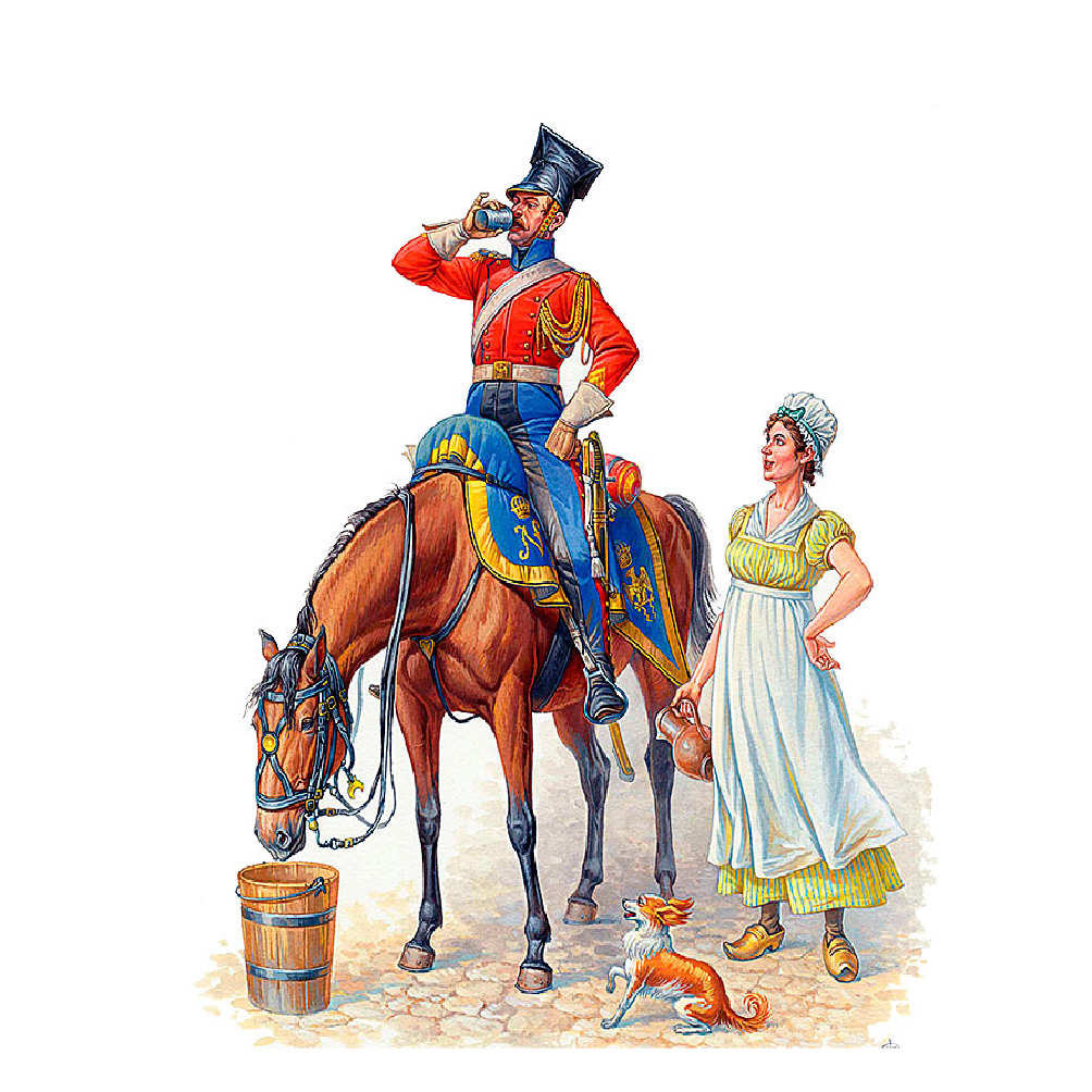 MASTER BOX 1/32 figure  Napoleon's Red Lancer, Napoleonic Wars Series