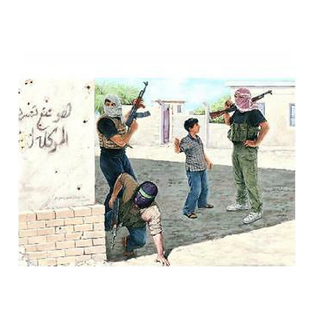 MASTER BOX 1/35 figure Irak Olayları Kit 2 - Güvenlik