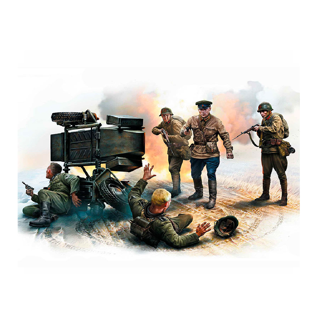 MASTER BOX 1/35 figure Kötü Tesadüf - Sovyet ve Alman askeri adamları, 1941 yaz